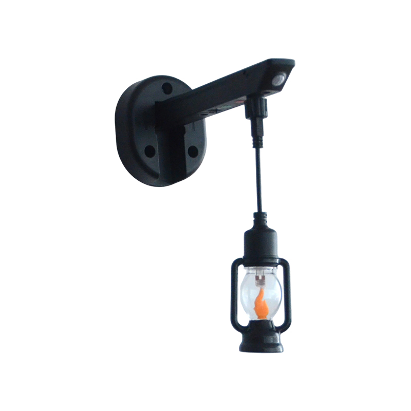 Solas balla gréine i stíl lampa ceirisín vintage (éifeacht lasrach)