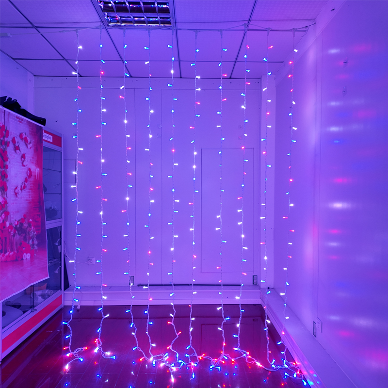 Teaghrán solais imbhalla rialaithe RGB sioncrónach 7-dath